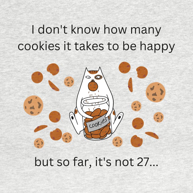 Funny Cat Shirt, Grumpy Kitty TShirt, Cookie T-Shirt, Unhappy Sad Top Tee, Resting Face, RBF by Coffee Conceptions